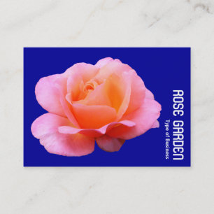 Cartão De Visita Rosa Rosa (Azul Escuro)