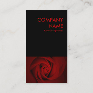 Cartão De Visita rosa vermelha