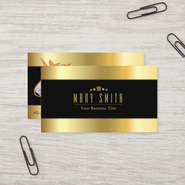 Cartão De Visita Rosa White Arrow 名刺 (Frente/Verso In Situ)