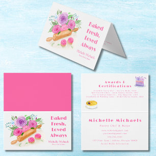 Cartão De Visita Rosas de pinos para revestimento de água