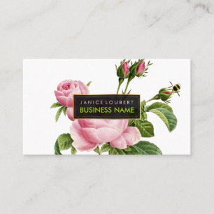 Cartão De Visita Rosas de Vintage do PixDezines/Ilustração/Atualiza