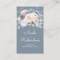 Rosas Elegantes Pastéis Florais Elegantes Azuis e