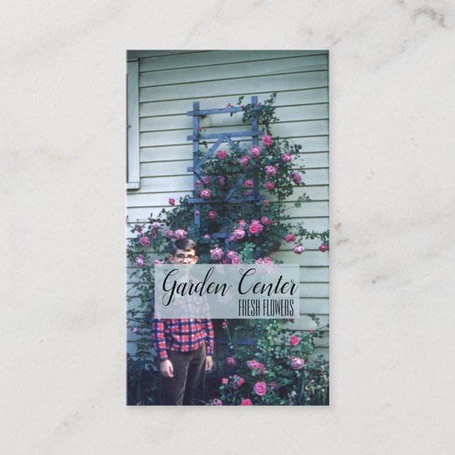 Cartão De Visita Rosas Flores Frescas Antigas (Frente)