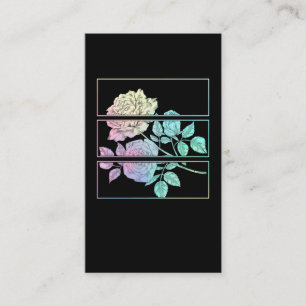 Cartão De Visita Rosas Místicos Gótico Pastel Wicca Occult Witchc