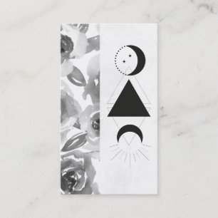 Cartão De Visita *~* Rosas Wisteria Alchemy Moon Triangle Flowers