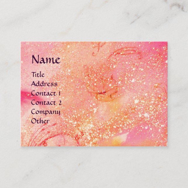 Cartão De Visita ROSINA, Salão de Cabelo de Bela, Spa, Artista de M (Frente)