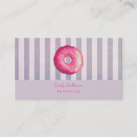 Rosquinha Com Glacé Cor-De-Rosa E Pulseiras