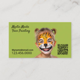 Cartão De Visita Rosto de pintura QR