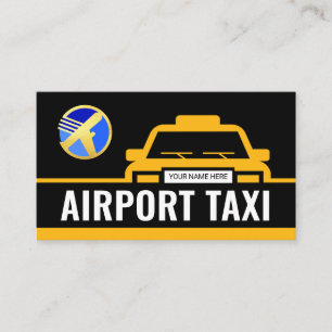 Cartão De Visita Rota do Táxi Amarelo para o Aeroporto