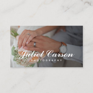 Cartão De Visita Roteiro de Fotografia de Casamento Elegante Foto