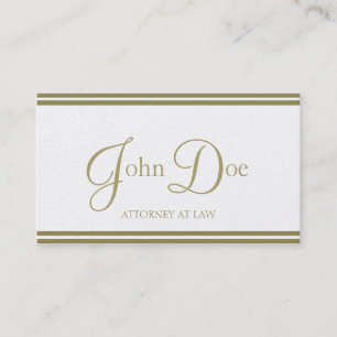 Cartão De Visita Roteiro/listras elegantes do advogado douradas