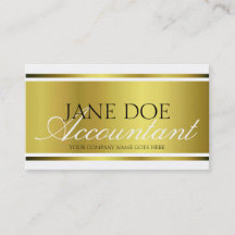 Roteiro metálico Dourado de CPA do contador