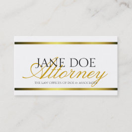 Cartão De Visita Roteiro metálico Dourado do advogado