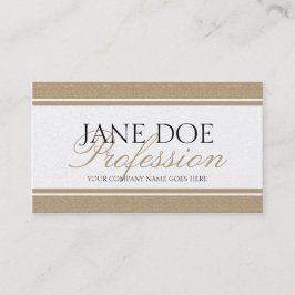 Cartão De Visita Roteiro Tan dourado escuro de YourJobTitle