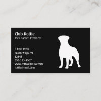 Rottweiler Cachorro Silhouter | Preto e branco | C