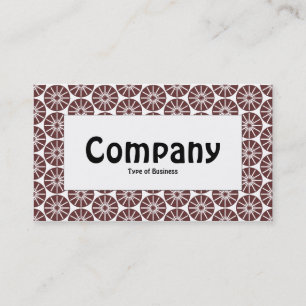Cartão De Visita Rótulo central - Roda estrela - Marrom
