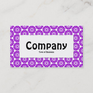 Cartão De Visita Rótulo central - Roda estrela - Roxo