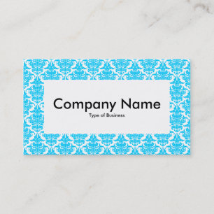 Cartão De Visita Rótulo central v4 - Azul no céu