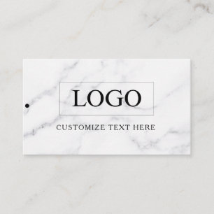 Cartão De Visita Rótulo de Roupa de Logotipo de Negócios Minimalist