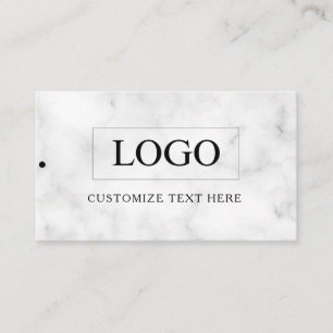 Cartão De Visita rótulo de roupa de logotipo de negócios minimalist