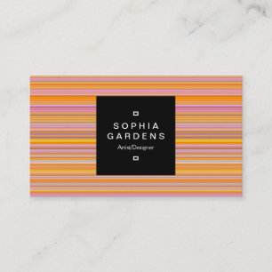 Cartão De Visita Rótulo Quadrado 01a - Linhas de Análise 02