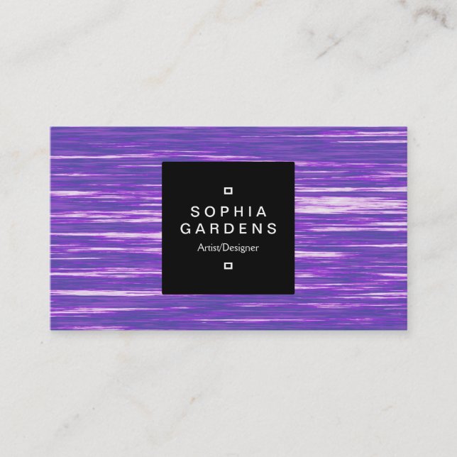 Cartão De Visita Rótulo Quadrado 01a - Ripples (Frente)