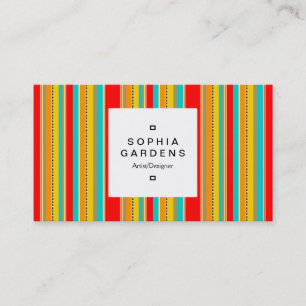 Cartão De Visita Rótulo quadrado 03a - 091214 Fita vertical