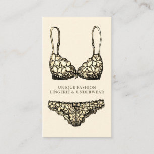 Cartão De Visita Roupa de banho de biquíni dourada lingerie roupa i