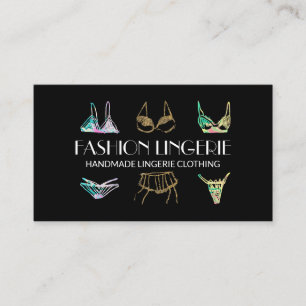Cartão De Visita Roupas de lingerie loja de roupa íntima feminina o