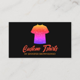 Cartão De Visita Roupas de Vestuário Estampa de Camiseta Colorida M