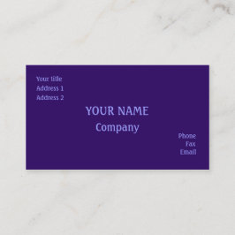 Cartão De Visita Roxo