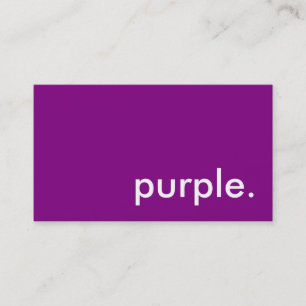 Cartão De Visita roxo.