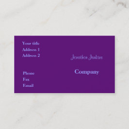 Cartão De Visita Roxo