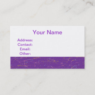 Cartão De Visita Roxo colorido