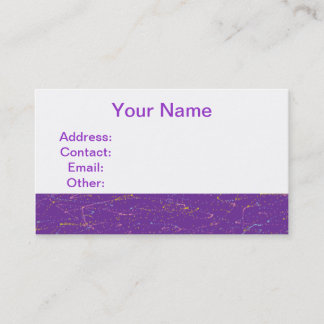 Cartão De Visita Roxo colorido