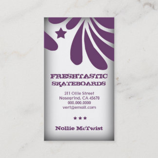 Cartão De Visita Roxo de 311 Freshtastic