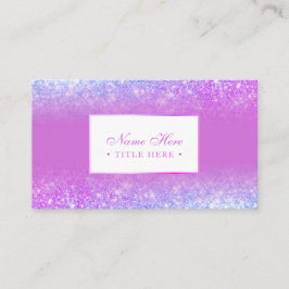 Cartão de visita roxo luxuoso na moda elegante