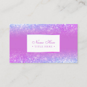 Cartão de visita roxo luxuoso na moda elegante