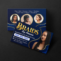 Royal Blue African Hair Braing Photo Braid Salon