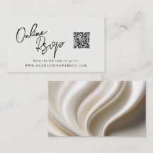 RSVP Online QR Code ivory White Sites
