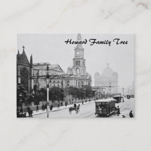 Cartão De Visita Rua antiga Sydney Austrália c1898 de George do