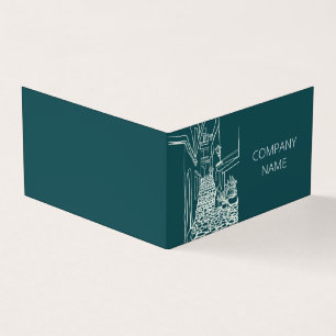 Cartão De Visita Rua espanhola branca e negra