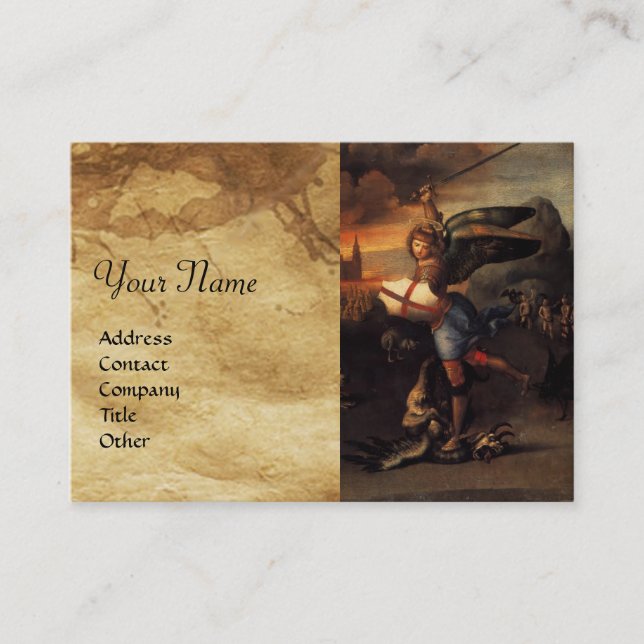 Cartão De Visita Rua Michael e Dragon (Frente)