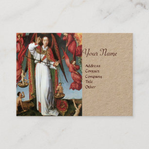 Cartão De Visita RUAS. MICHAEL NO ÚLTIMO ACÓRDÃO Dourado Metáli