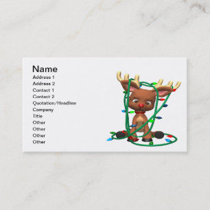 Cartão De Visita Rudolph Tangled