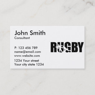 Cartão De Visita Rugby