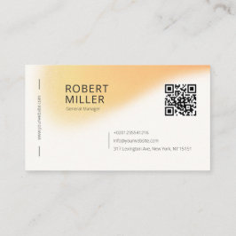 Cartão De Visita Ruído do desfoque mínimo moderno de gradiente QR a