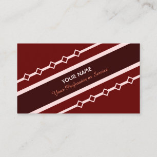 Cartão de visita ruivo nobre e elegante