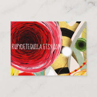 Cartão De Visita Rupydetequila Floral Natureza-Morta Elegância papo