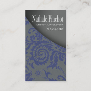 Cartão De Visita Rusga do damasco - Upholsterer, desenhista da